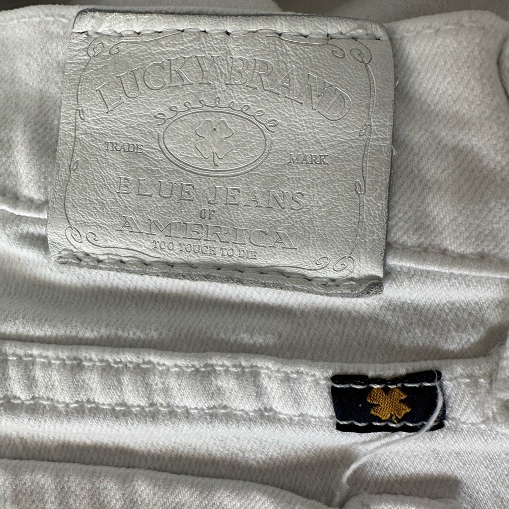 Lucky Brand midrise Charlie Capri white jeans size 10/30 - Picture 12 of 16